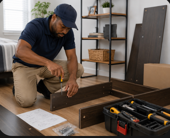 Quinton's technician repairing a door lock